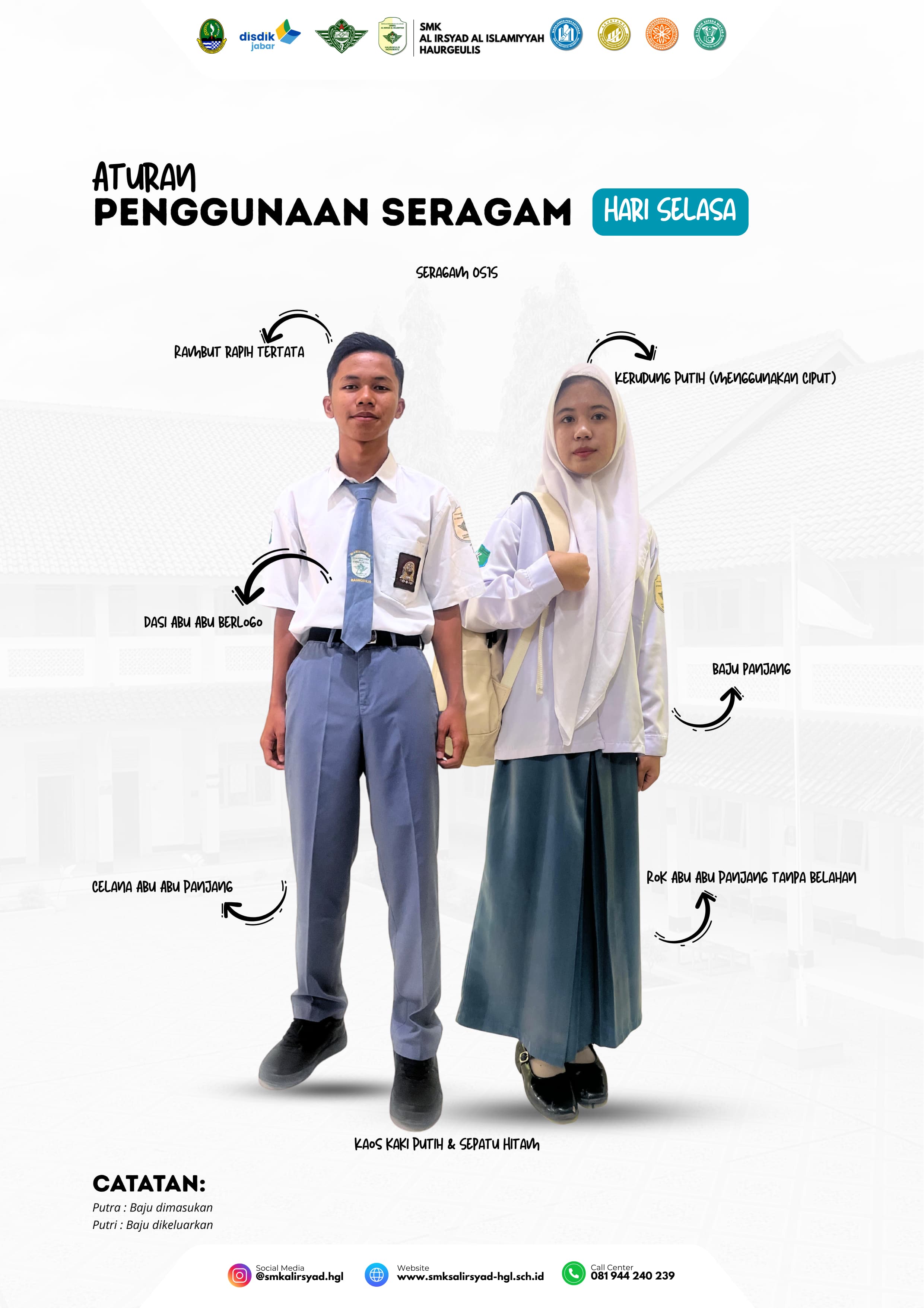 Penggunaan seragam hari selasa